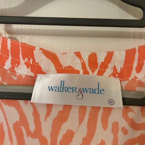 4 for $15 Vibrant Coral Anima Print Midi Dress - Picture 2 of 3